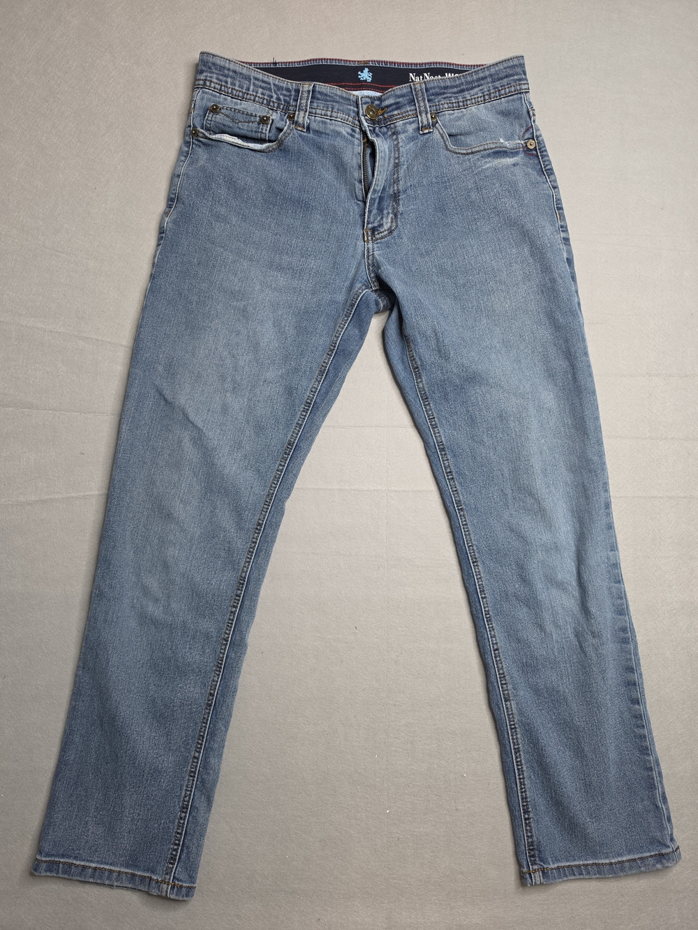 Nat Nast Men's Luxury Originals Straight Leg Flex Waistband Stretch Jeans W32L30